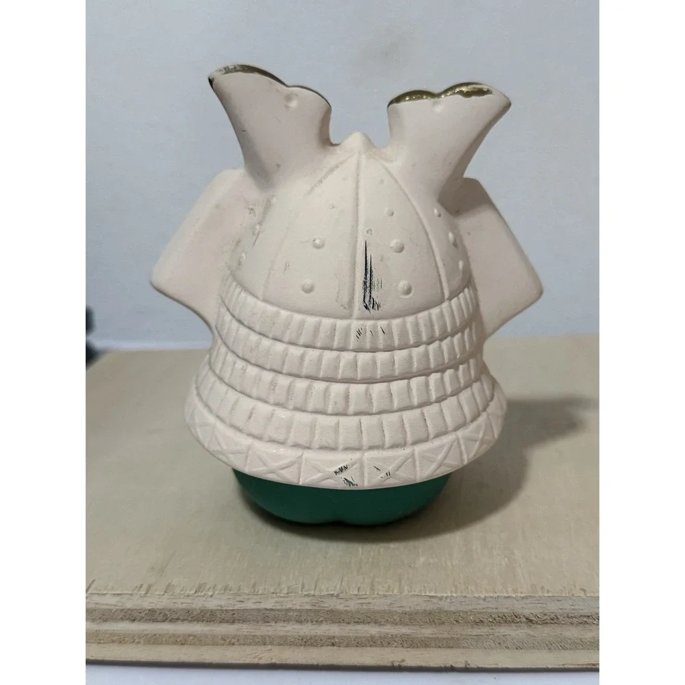 Japanese clay samurai doll produced by Kawasaki Co.